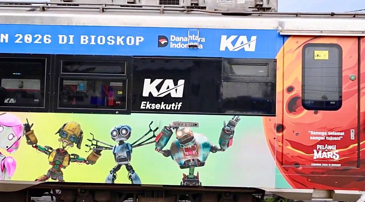 Kereta KAI berlivery 'Pelangi di Mars' (Foto: dok ekraf.go.id)