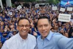 Mantan Gubernur DKI Jakarta, Anies Baswedan bersama Ketua Umum Partai Demokrat, Agus Harimurti Yudhoyono.