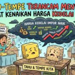 Ilustrasi Tahu-Tempe Terancam Menyusut Akibat Kenaikan Harga Kedelai Impor.