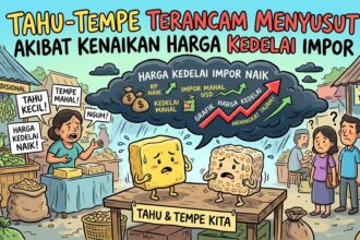 Ilustrasi Tahu-Tempe Terancam Menyusut Akibat Kenaikan Harga Kedelai Impor.