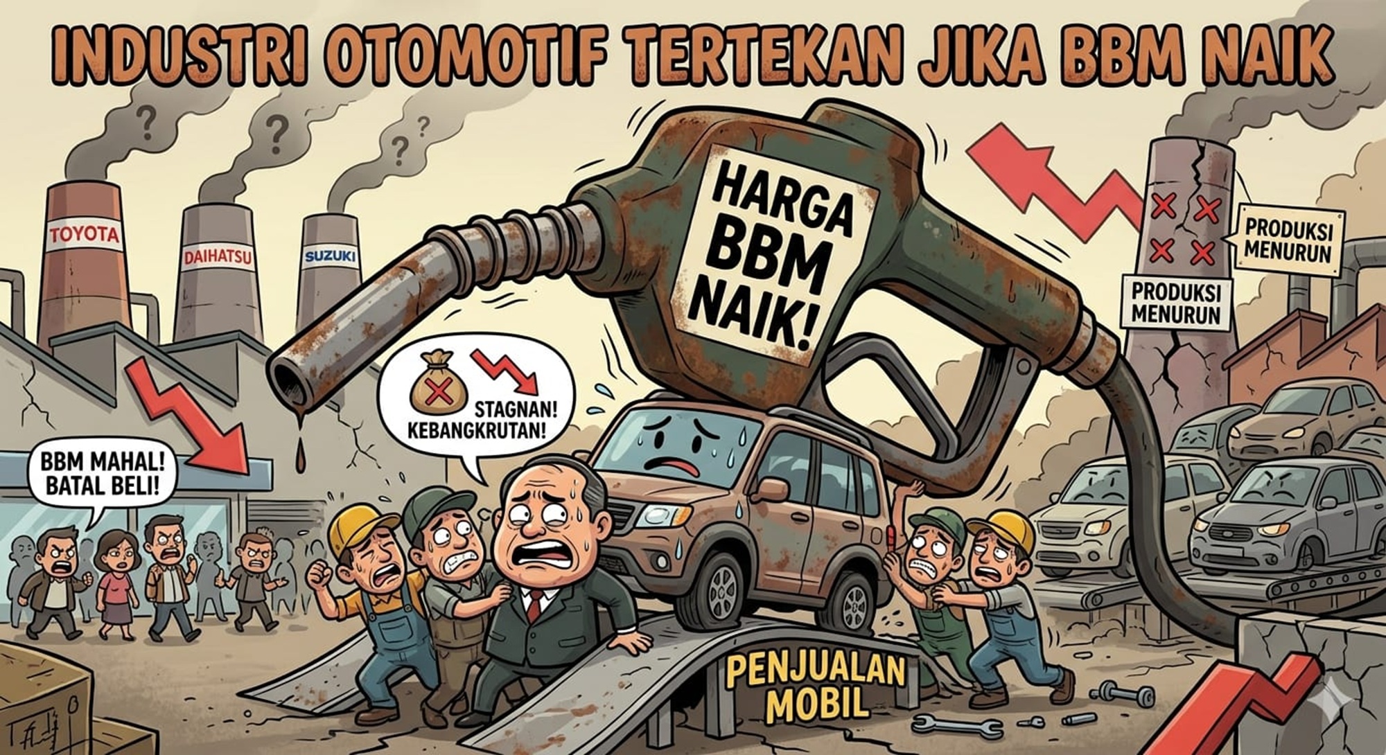 Industri Otomotif Tertekan Jika BBM Naik